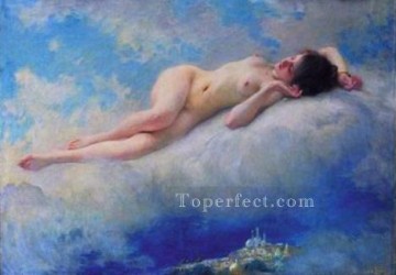 Reve dOrient realistic girl nude Charles Amable Lenoir Oil Paintings